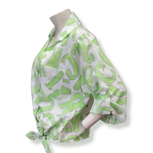 Bluse Emily node Grün