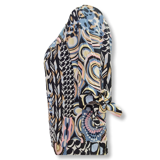 Blusen Carmen Blue-Rosé