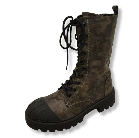 Boot- Stiefel  Camouflage Olive/Bronze